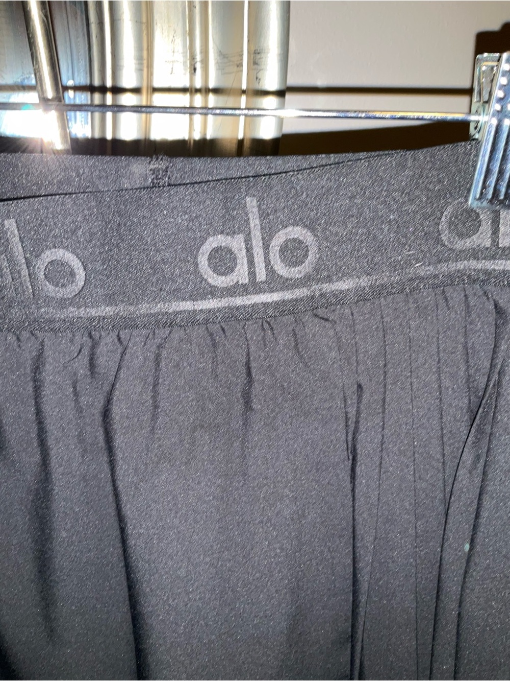 ALO Yoga Black Pleated Athletic Skirt - Picture 4 of 12